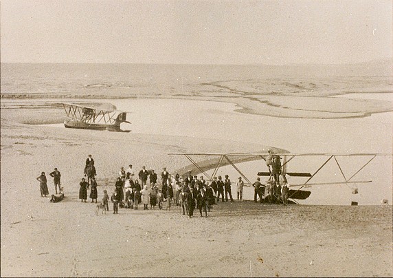 Fiume Coghinas - deltaplano negli anni 50
