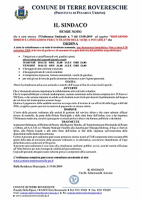 AVVISO ORDINANZA LIMITAZIONI USO ACQUA-1