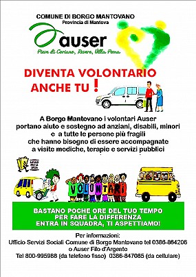volantino CERCHIAMO VOLONTARI