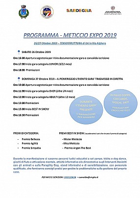Programma meticcio expo 2019