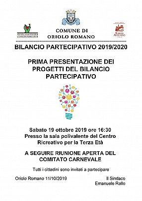 Bilancio partecipativo presentazione progetti1
