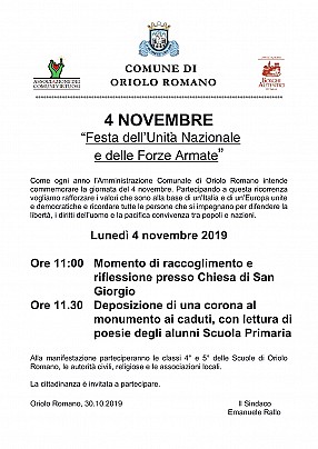Manifesto 4 novembre 20191