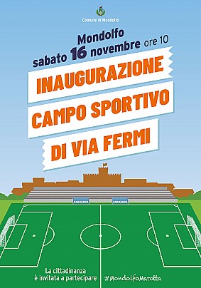 Inaugurazione campo Sportivo Fermi