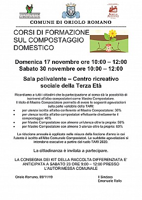 Corsi compostaggio 20191