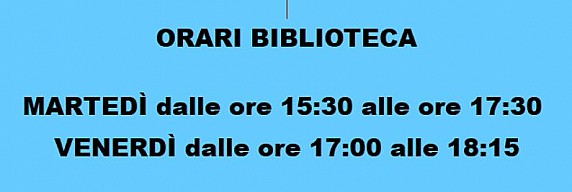 orari biblioteca