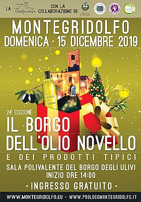 Il Borgo dell'Olio Novello. Manifesto