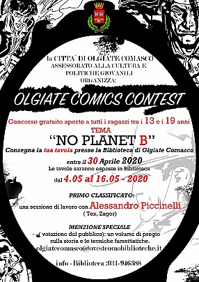 Locandina Olgiate Comics Contest 2020