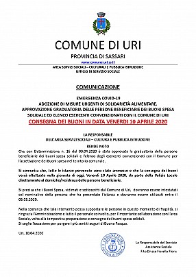 10.04.2020 COMUNICAZIONE Approvazione elenco esercenti e graduatoria buoni spesa solidali - Consegna Buoni_pages-to-jpg-0001