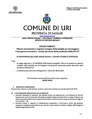 Avviso Pubblico Comune di Uri L.R. 12.2020 Misure Straordinarie emergenza Sars.COv.19_pages-to-jpg-0001