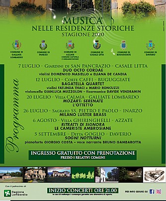 PROGRAMMA MUSICA RESIDENTE STORICHE 2020