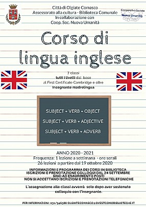 Inglese Locandina 2020 2021