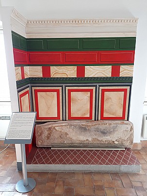 Museo Civico Archeologico_ricostruzione parete affrescata